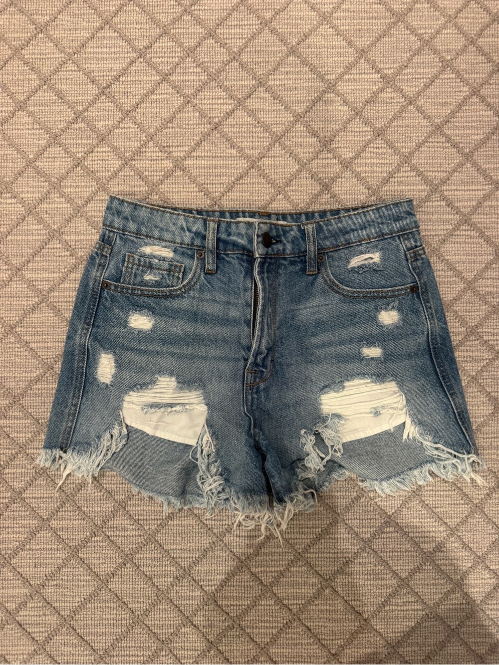 Hidden Jean Shorts — High Rise & Distressed